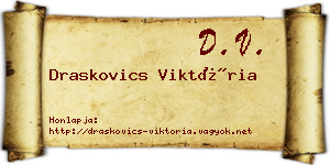 Draskovics Viktória névjegykártya