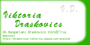 viktoria draskovics business card
